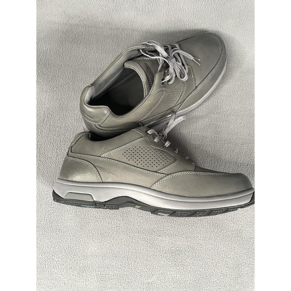 Dunham Mens Comfort Walking Shoes 14306 New! 11.5/6e Width Gray Leather